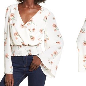 June and Hudson flare sleeve top, xs